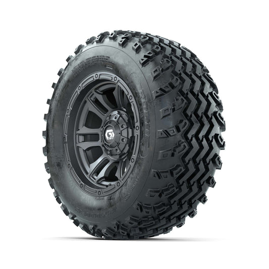 GTW® Shogun Gunmetal 12 in Wheels with 23X10.00-12 Rogue All-Terrain Tires – Full Set