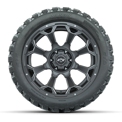 Set of (4) 14 in GTW Raven Wheels with 23x10-14 GTW Nomad Al - front view