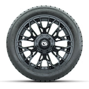 Set of (4) 14 in GTW® Stellar Black Wheels with 225/30-14 Ma - front view