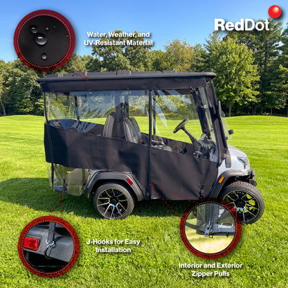RedDot 4-Passenger Linen Track Style Enclosure with Linen Valance for ICON i40X (Years 2026-Up)