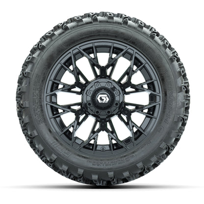 GTW Stellar Black 14 in Wheels with 23x10.00-14 Rogue All Te - front view