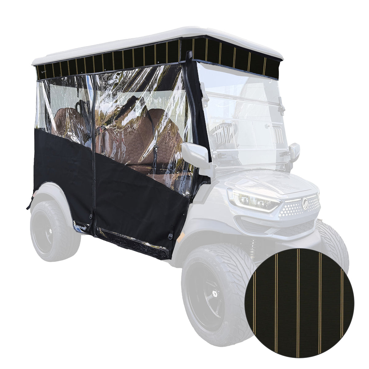 RedDot Black/Cooper Black Single Track Enclosure for MadJax® Ascent with 4-Forward Facing Seats
