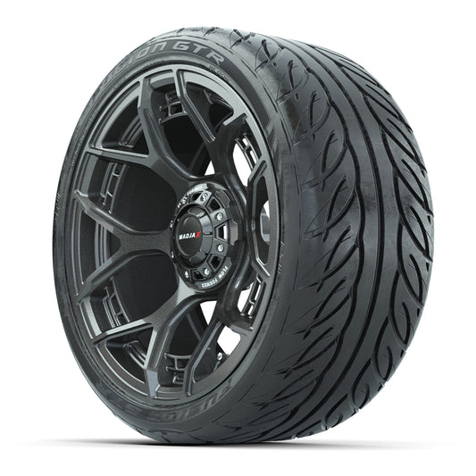 Set of (4) 15" MadJax® Flow Form Evolution Gunmetal Wheels with GTW® Fusion GTR Street Tires