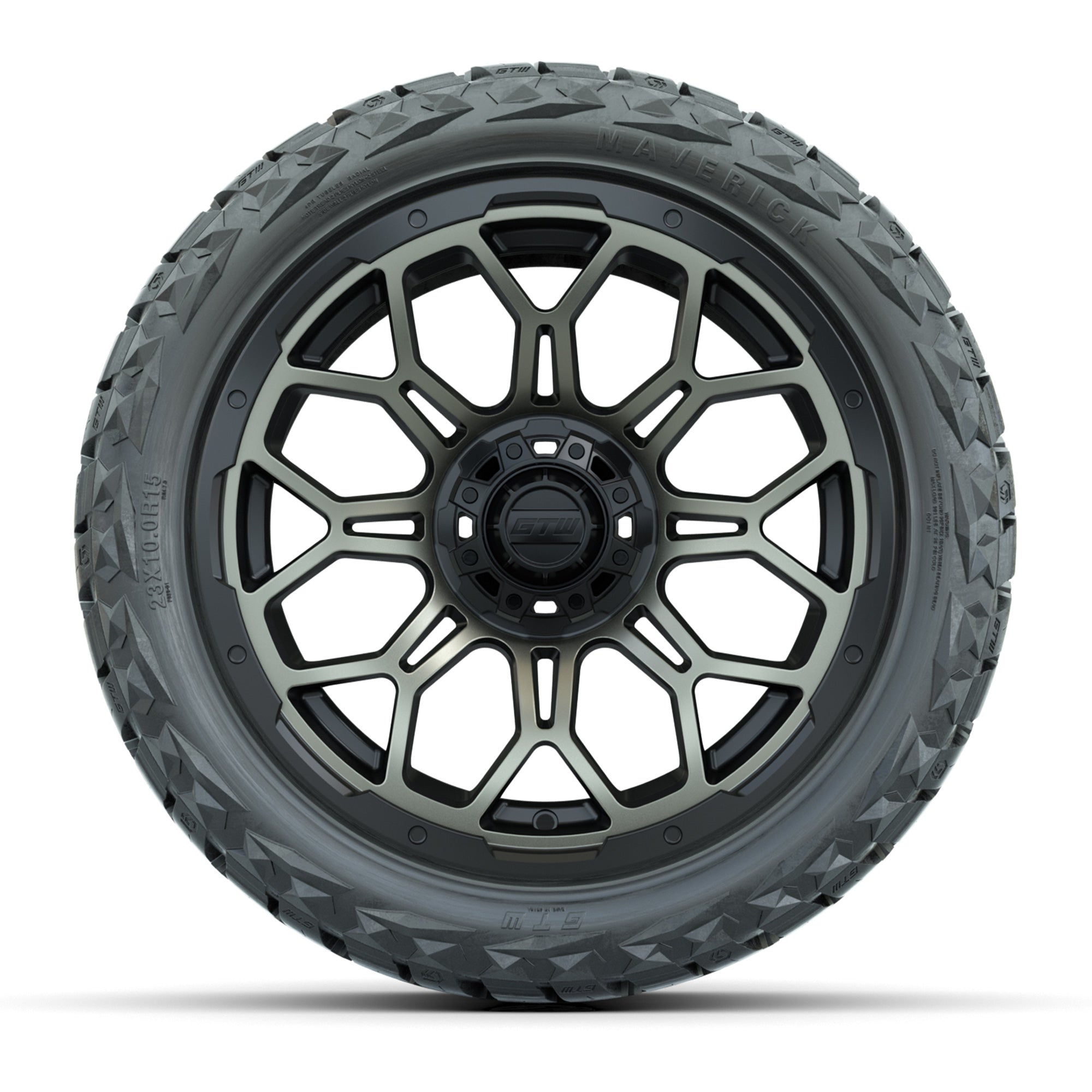 GTW Bravo Matte Bronze 15 in Wheels with 23x10.00-R15 Maverick All-Terrain Tires – Full Set