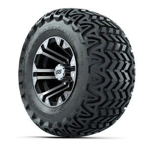 GTW Specter Black and Machined Wheels with 20in Predator A-T Tires - 10 Inch