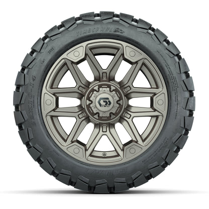 GTW® Graffiti Satin Bronze 14 in Wheels with 22x10-14 Timber - front view