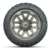 GTW® Graffiti Satin Bronze 14 in Wheels with 22x10-14 Timber - front view