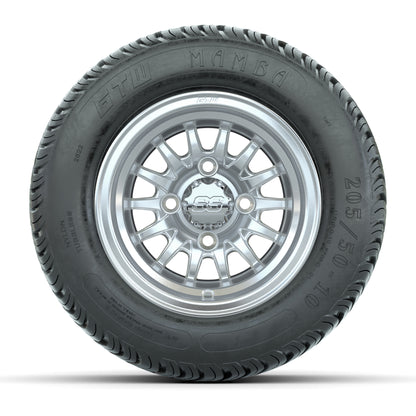 Set of (4) 10 in GTW Medusa Wheels with 205/50-10 GTW Mamba Street Tires