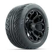 Set of (4) 14 in GTW Raven Wheels with 255/45-R14 Fusion GTR Street Tires