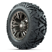 GTW Vandal Bronze/Machined 14 in Wheels with 25x10-14 Barrag - 3/4 view