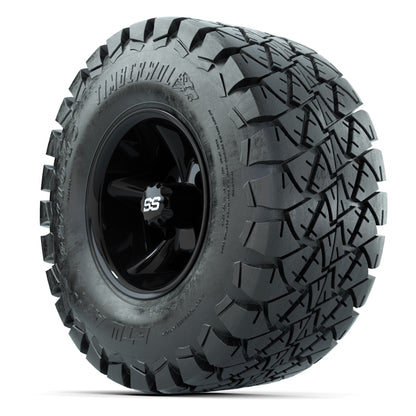 GTW Godfather Black 10 in Wheels with 22x10-10 Timberwolf All-Terrain Tires – Full Set