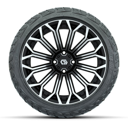 GTW Phantom Black/Machined 16 in Wheels with 225/40-R16 Maverick Hybrid Tires – Full Set