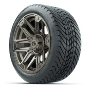 GTW Graffiti Bronze/Black 14 in Wheels with 225/30-14 Mamba  - 3/4 view