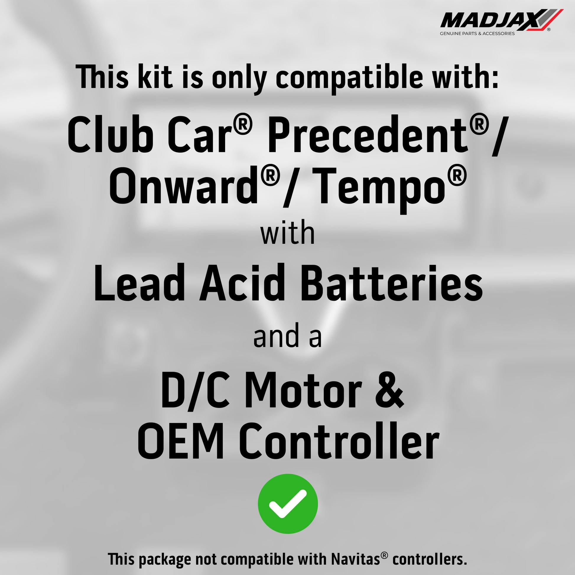 MadJax® Kinect™ Display Screen Kit for D/C motor Club Car Pr