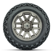 GTW® Graffiti Satin Bronze 14 in Wheels with 23x10-14 Predat - front view