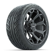 GTW Raven Matte Gray/Ball Mill 15 in Wheels with 215/40-R15 Fusion GTR Steel Belt Radial Street Tires – Full Set