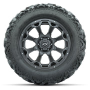 GTW Raven Matte Gray/Ball Mill 14 in Wheels with 25x10-14 Ba - front view