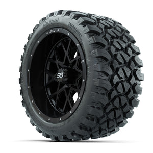 Set of (4) 14 in GTW Vortex Wheels with 23x10-14 GTW Nomad A - 3/4 view