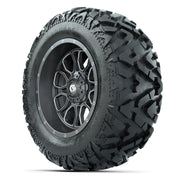 GTW Volt Gunmetal 14 in Wheels with 25x10-14 Barrage Mud Tir - 3/4 view