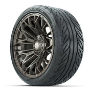 Set of (4) 15 in GTW® Stellar Matte Bronze Wheels with 215/4 - 3/4 view