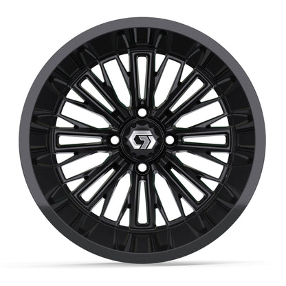 Viper Ultra-Wide 15 inch GTW golf cart wheel - Glossy Black