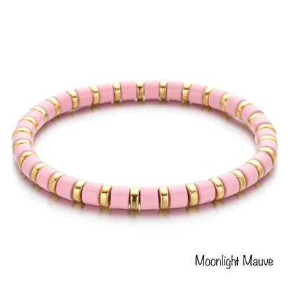 Enamel Stretch Bracelets  - Add Clip Charms