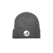 Grey Beanie w/ Script Logo