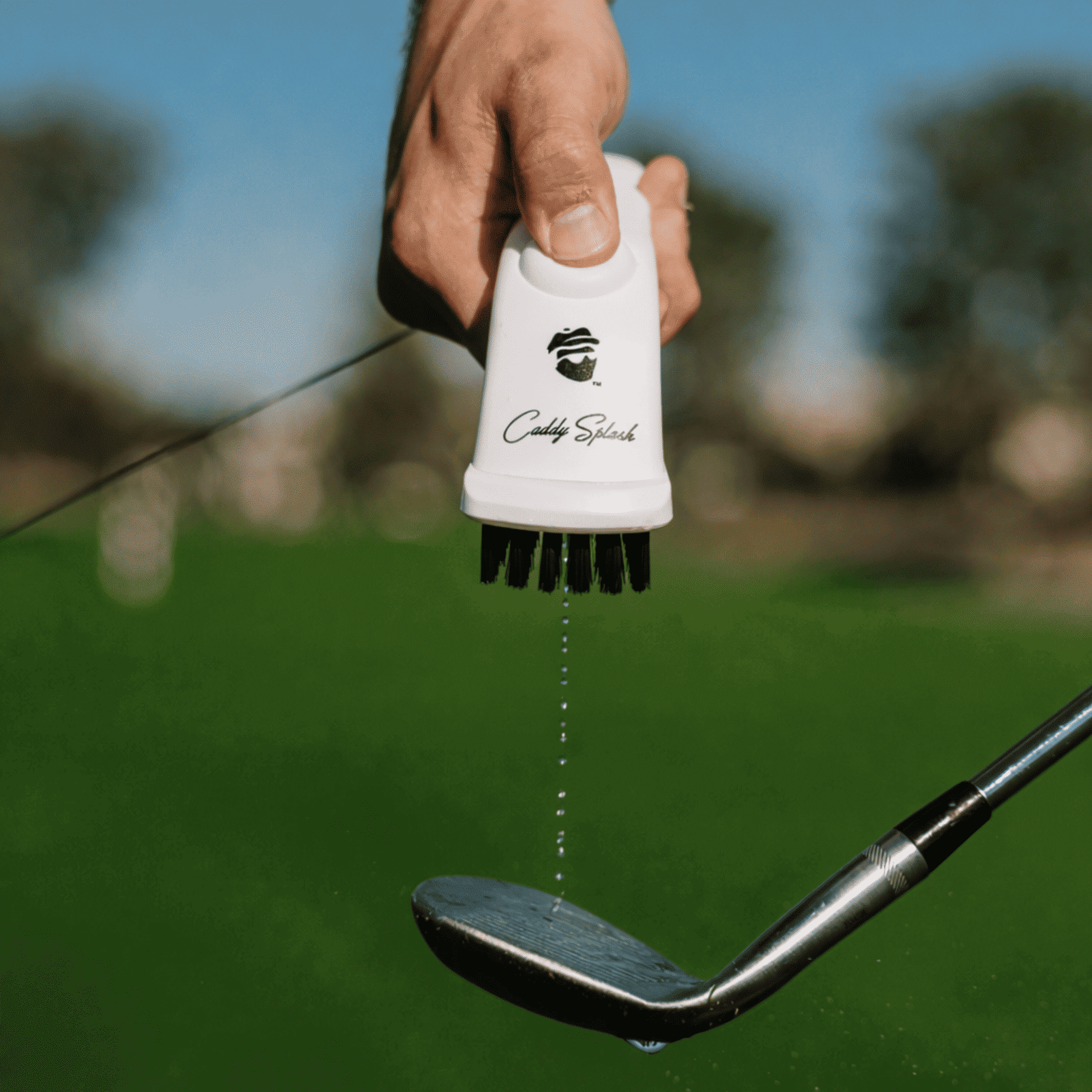 Golf Club Water Brush Pro - Ice White
