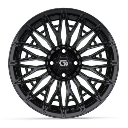 Blur 16 inch GTW golf cart wheel - Gloss Black