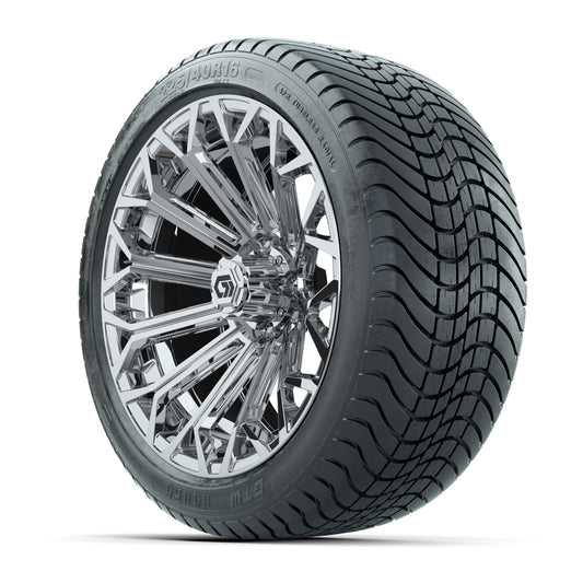 GTW Phantom Chrome 16 in Wheels with 225/40-R16 Mamba Street Tires – Full Set