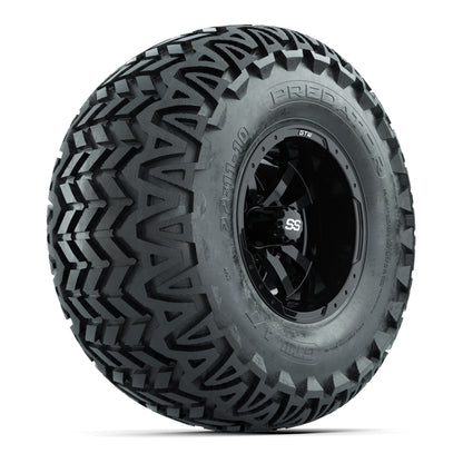 GTW Storm Trooper Black Wheels with 22in Predator A-T Tires - 10 Inch