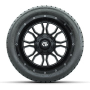 Set of (4) 14 in GTW® Volt Machined & Black Wheels with  - front view