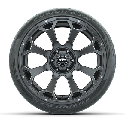 GTW Raven Matte Gray/Ball Mill 15 in Wheels with 215/40-R15  - front view