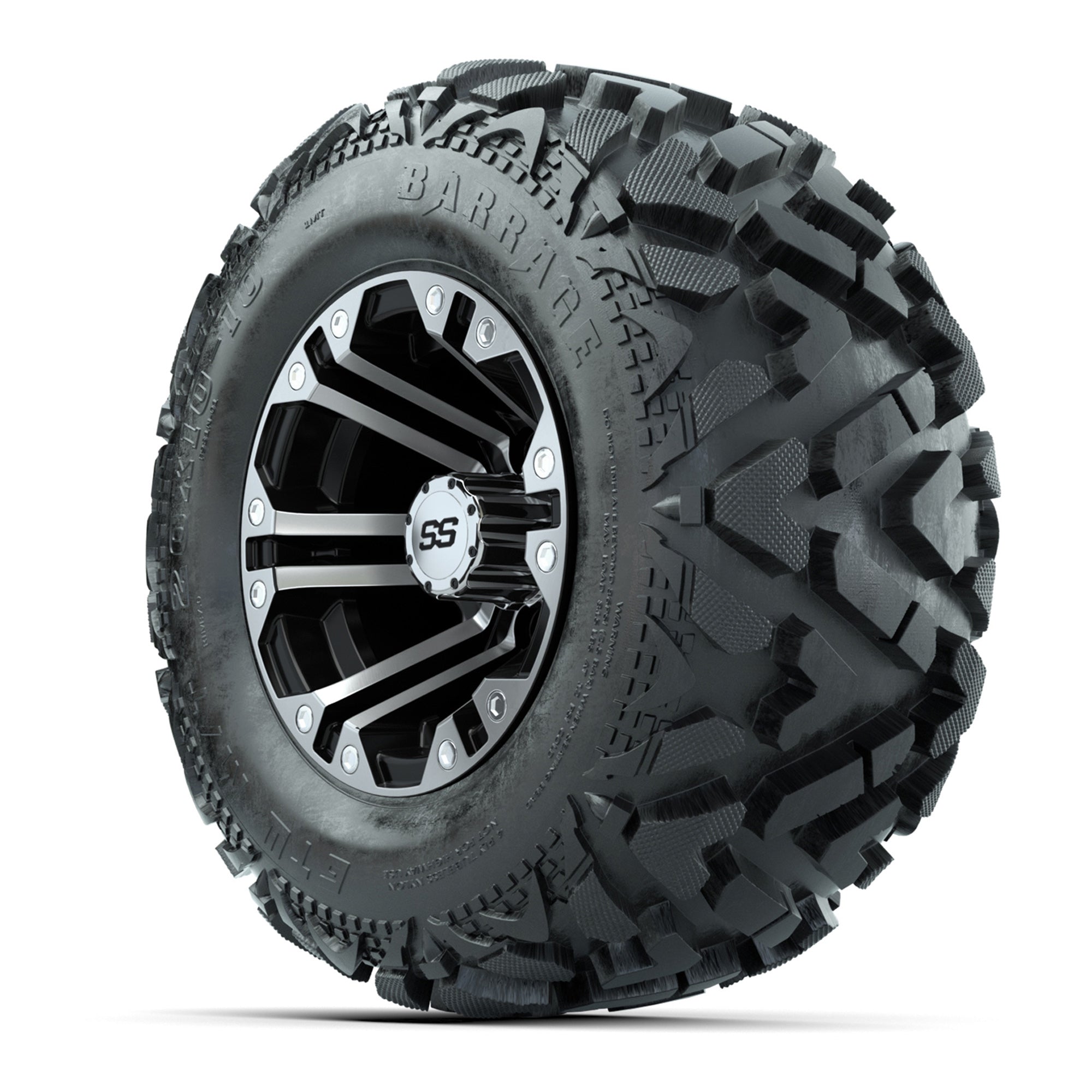 10" GTW Specter Wheels with Barrage Mud Tires - Set of 4