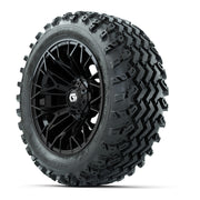 GTW Stellar Black 14 in Wheels with 23x10.00-14 Rogue All Te - 3/4 view