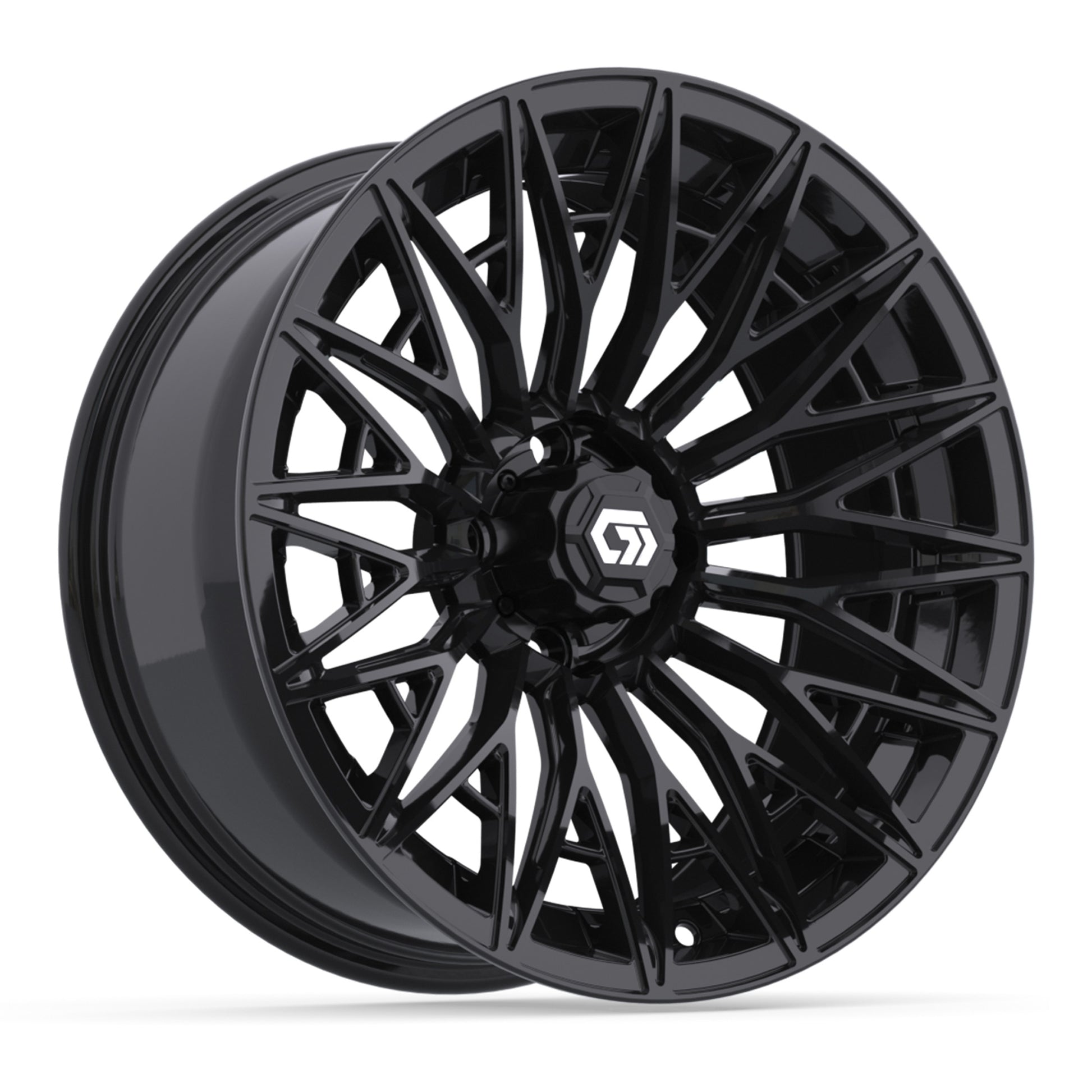Blur 16 inch GTW golf cart wheel - Gloss Black