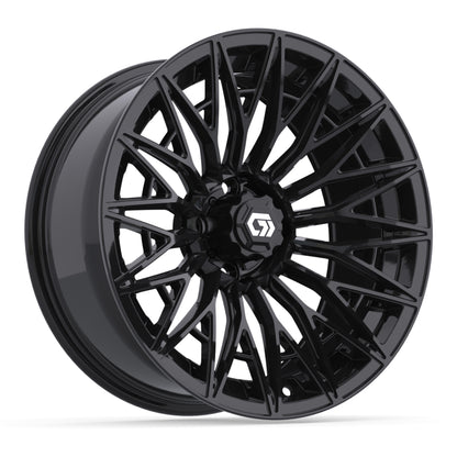 Blur 16 inch GTW golf cart wheel - Gloss Black