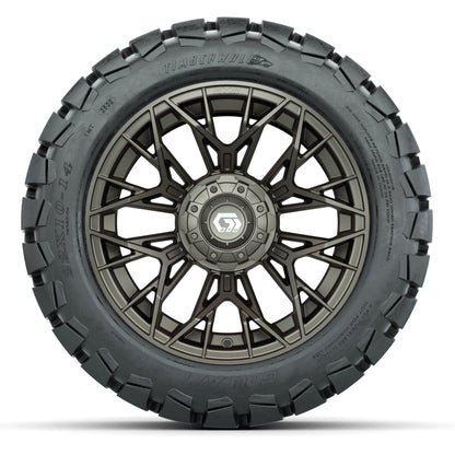 GTW Stellar Matte Bronze 14 in Wheels with 22X10-14 Timberwo - front view