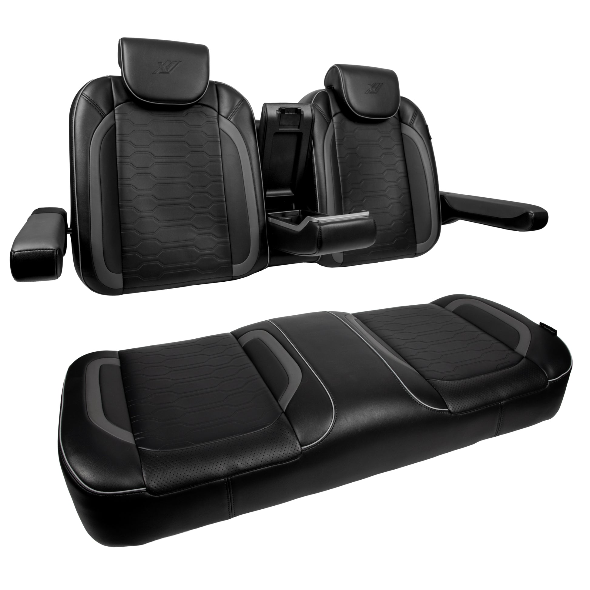 MadJax® Club Car Precedent/Tempo/Onward Black Commander Front Seat Cushions