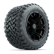GTW Spyder Matte Black 12 in Wheels with 20x10-R12 GTW Nomad All-Terrain Tires – Full Set