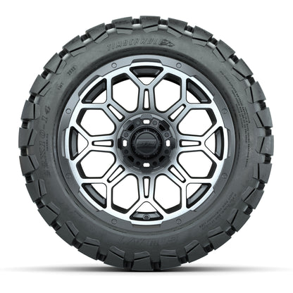 Set of (4) 14 in GTW Bravo Wheels with 22x10-14 GTW Timberwo - front view