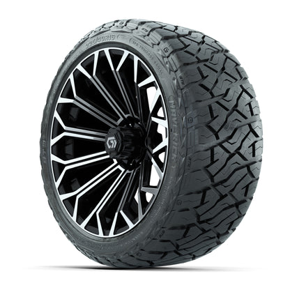 GTW Phantom Black/Machined 16 in Wheels with 225/40-R16 Maverick Hybrid Tires – Full Set