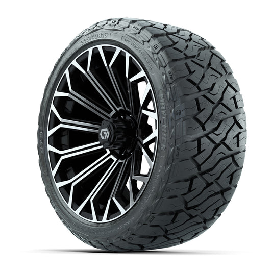 GTW Phantom Black/Machined 16 in Wheels with 225/40-R16 Maverick Hybrid Tires – Full Set