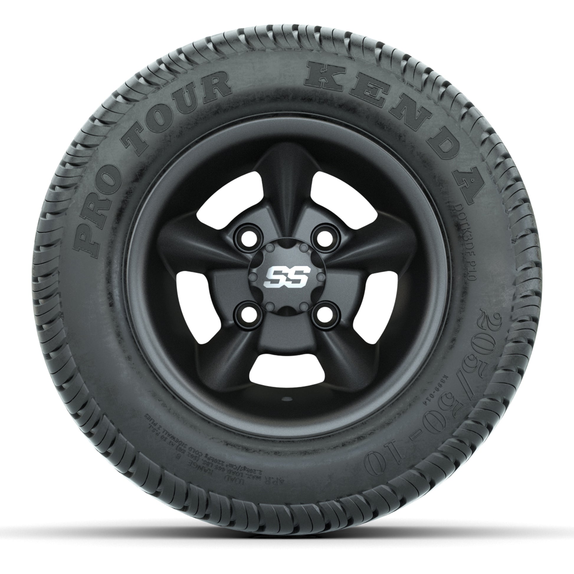 GTW Godfather Matte Gray 10 in Wheels with 205/50-10 Kenda Pro Tour Street Tires – Full Set