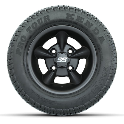 GTW Godfather Matte Gray 10 in Wheels with 205/50-10 Kenda Pro Tour Street Tires – Full Set