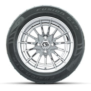 GTW® Boost Chrome 14 in Wheels with 255/45-R14 Fusion GTR St - front view