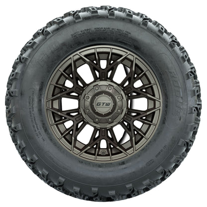 GTW 12 inch Stellar matte bronze wheels with Rogue all-terrain tires - Set of Four