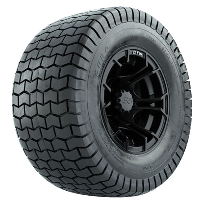 GTW 10 inch Spyder matte black wheels with Duro Soft street tires - Set of Four