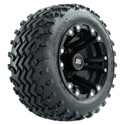 GTW 10 inch Specter matte black wheels with Rogue all-terrain tires - Set of Four