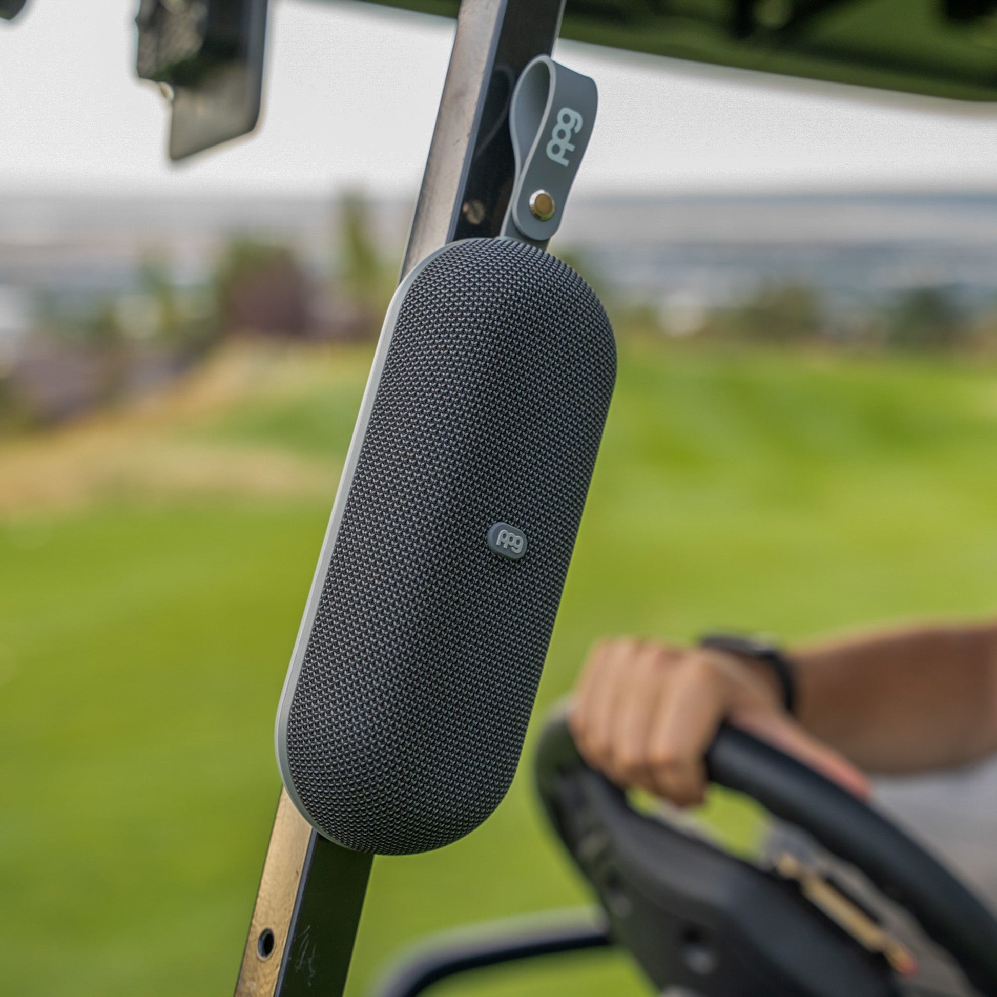 PPG A2 SLIM GPS Golf Speaker Powered by Golf Logix - Gray